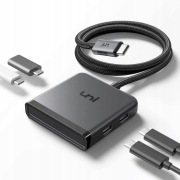Adapter USB C na USB C + 4 porty USB C