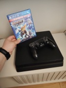 PlayStation 4 Slim Dwa pady, gra , super stan