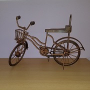 Rower rzeźba duża metal drewno idealny na prezent made in india
