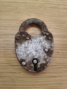 Stara metalowa kłódka sygnowana SP Przyszłości Świątniki