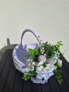 Stroik do koszyczka, gotowa dekoracja koszyczka