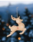 Świąteczny jelonek i gwiazdka , ozdoba na okno, choinkę 