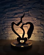 Świecznik dekoracyjny / Walentynki / Drewniana figurka