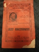 Józef Korzeniowski,Lwów wyd.P.Skargi, Tadeusz Dąbrowski, Szkic Literacki