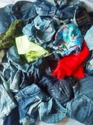 DUŻA paczka SPODENKI JEANSOWE ciuszki damskie odzież ubrania używane mix