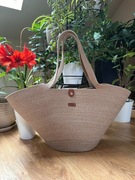 Koszyk miejski w stylu Saint Tropez / Koszyk na plażę / Rękodzieło