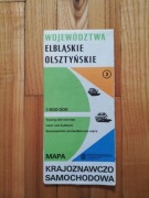 mapa krajoznawczo samochodowa Elbląskie, Olsztyńskie 