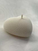 Naturalna Dekoracyjna Biała Świeczka Sojowa Serce