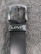 Pasek męski czarny skórzany LEVIS 