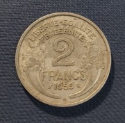 Moneta Francja 2 franki 1959