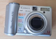 aparat fotograficzny cyfrowy Canon PowerShot A75 uszkodzony