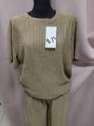 Letni muślinowy komplet damski, rozmiar 5XL - 6XL