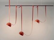 lampa na szarfach pomarańczowy brąz NOWA