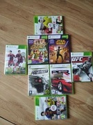 6 gier na xbox 360 + 2 gry na kinect
