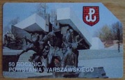 KARTA TELEFONICZNA TP S.A. 50 ROCZNICA POWSTANIA WARSZAWSKIEGO