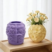 WAZON Kształt KULI KWIATOWEJ forma silikon 8.8*9.3 do Odlewów Żywic Gipsu 