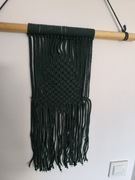 Makrama świąteczna choinka zielona handmade 