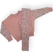 Komplet dres bluza oversize i legginsy brudny róż roz. 110 Produkt POLSKI