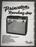 Fender Princeton Recording-Amp Owner's Manual - instrukcja obsługi