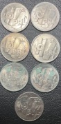 7x 100 zł złotych 40 Lat PRL 1984