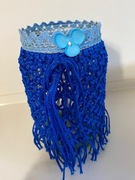 Świeczniki makramowe na szkle