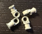 LEGO TECHNIC OŚ I ŁĄCZNIK SWORZNIOWY, PRZEGUB ZĘBATY J.SZARY 4273a 4 szt.