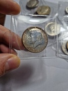 1964 Kennedy Half Dollar Srebro 900 Srebrne Poldolarowki 10 sztuk