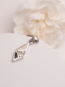 Wisiorek z masą perłową i cyrkoniami - Dzień matki