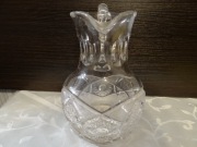 Kryształowy dzbanek na napoje PRL recznie szlifowany