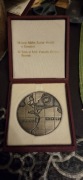 Srebrzony Medal XXV lat PŻM Szczecin 1951-1975 | ETUI | Projekt: W. Kowalik