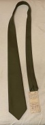 Krawat oficerski lwp wojskowy zielony ortal lata 70/80 prl wp z metką
