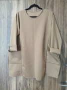 Bluza tunika oversize masełko karmel 