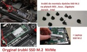 Śrubki do dysku SSD M.2 NVMe MSI Asus Asrock Intel oryginał 10szt.