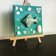 15/15 akryl 3d - rybka ozdoba do mieszkania/biura.