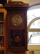 Zegar ścienny wiszący nakręcany, piękny gong + kluczyk do nakręcania