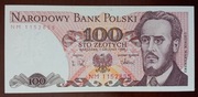 100 zł złotych  - 1988 r. -  seria NM 1152855 - pierwsza seria rocznika
