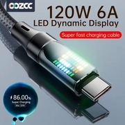 Kabel szybkiego ładowania OOZCC 120 W USB - USB Typ C 2 m.