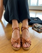 nowe Latino buty do tańca 41 karmel 7 cm supełek