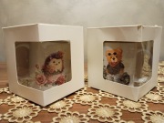 Piekny zestaw 2 kubków dekoracyjnych - idealne na prezent!