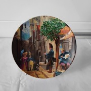 Talerz porcelanowy „Er kommt!” Konig Porzellan Bavaria