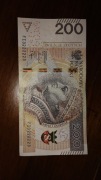 Kolekcjonerski banknot obiegowy 200 zł radar FI3222223