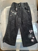 Spodnie flare dzwony czarne dunnes store 9-12msc 74-80cm #1778