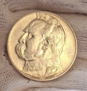 Moneta 10  zł  Józef Piłsudski  z 1936 r - piękny Dziadek 