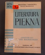 Literatura Piękna rocznik bibliograficzny - 1975-76 PRL ANTYKWARIAT 