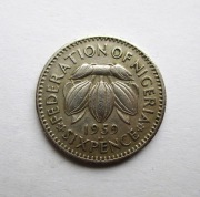 6 Pensów 1959 r.  Nigeria