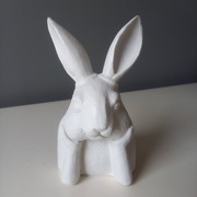 ZAJĄC WIELKANOCNY ZAMYŚLONY BIAŁA OZDOBA DEKORACJA