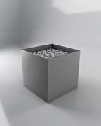 Donica ALUMINIOWA do domu, ogrodu. LOFT 50x50x50