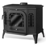 Piec piecyk kominek żeliwny z bocznymi drzwiczkami KAWMET P7 LB ECO