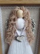 Anioł stróż ramka. Pamiatka chrztu, urodziny.