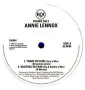 ANNIE LENNOX - TRAIN IN VAIN / WAITING IN VAIN - Maxi single 12”